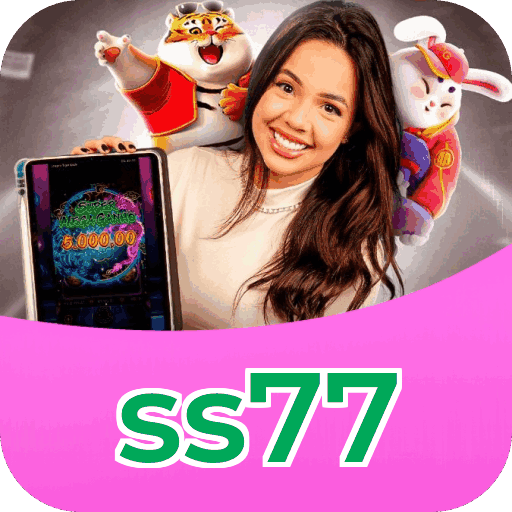 Passo a passo visual mostrando processo de download e instalação do aplicativo ss77